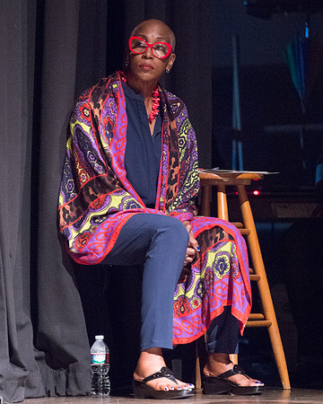 Jackie Harris Backstage at 2014 Jazz Camp Student Concert