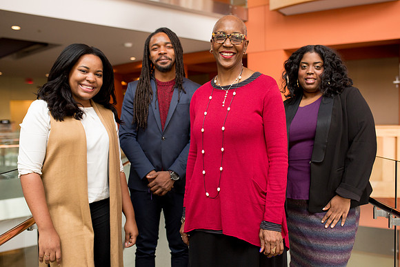 Jackie Harris with NC250 staff, Newark, NJ