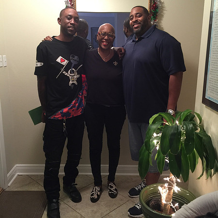 Jackie Harris with Sons - Alvin and James